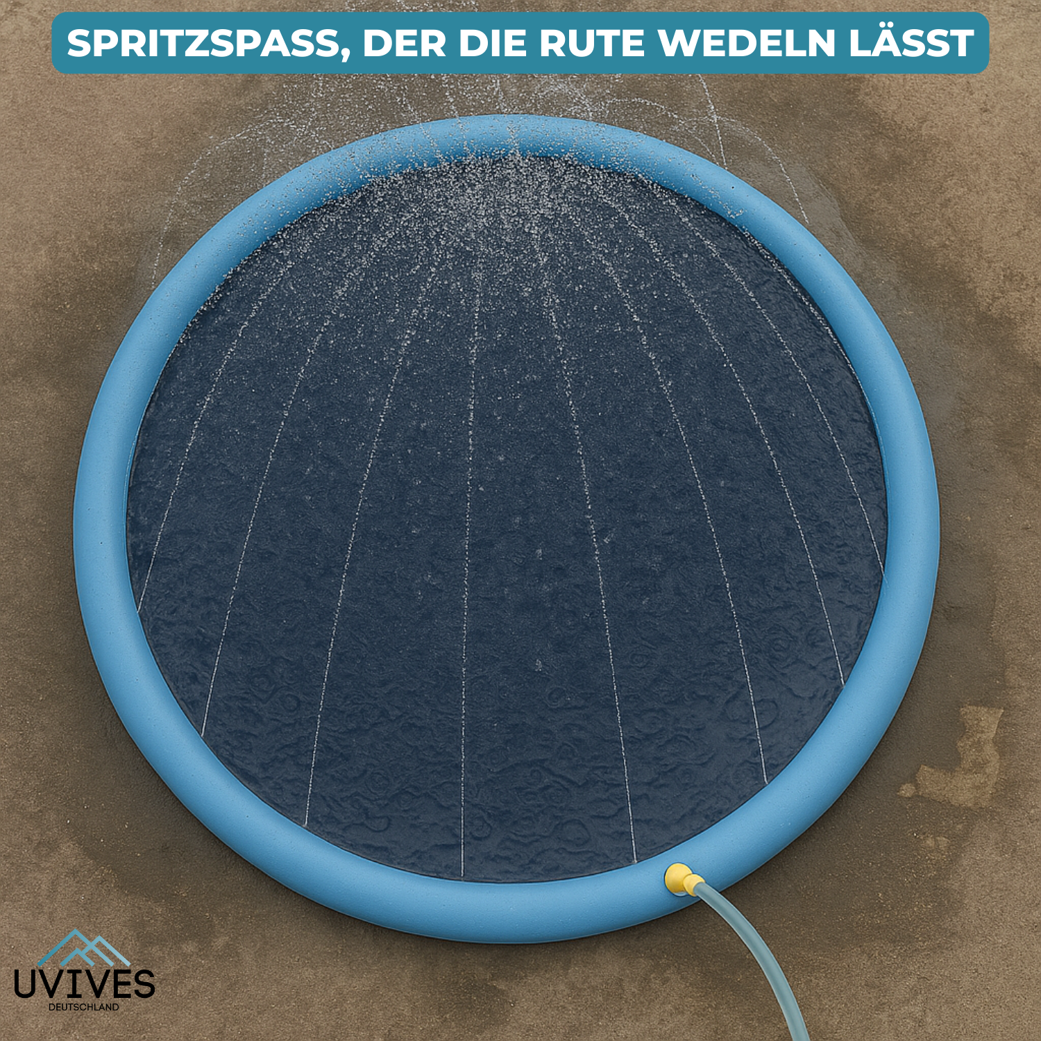 Spritziger Wasserspaß – Spielmatte für Hunde und Kinder