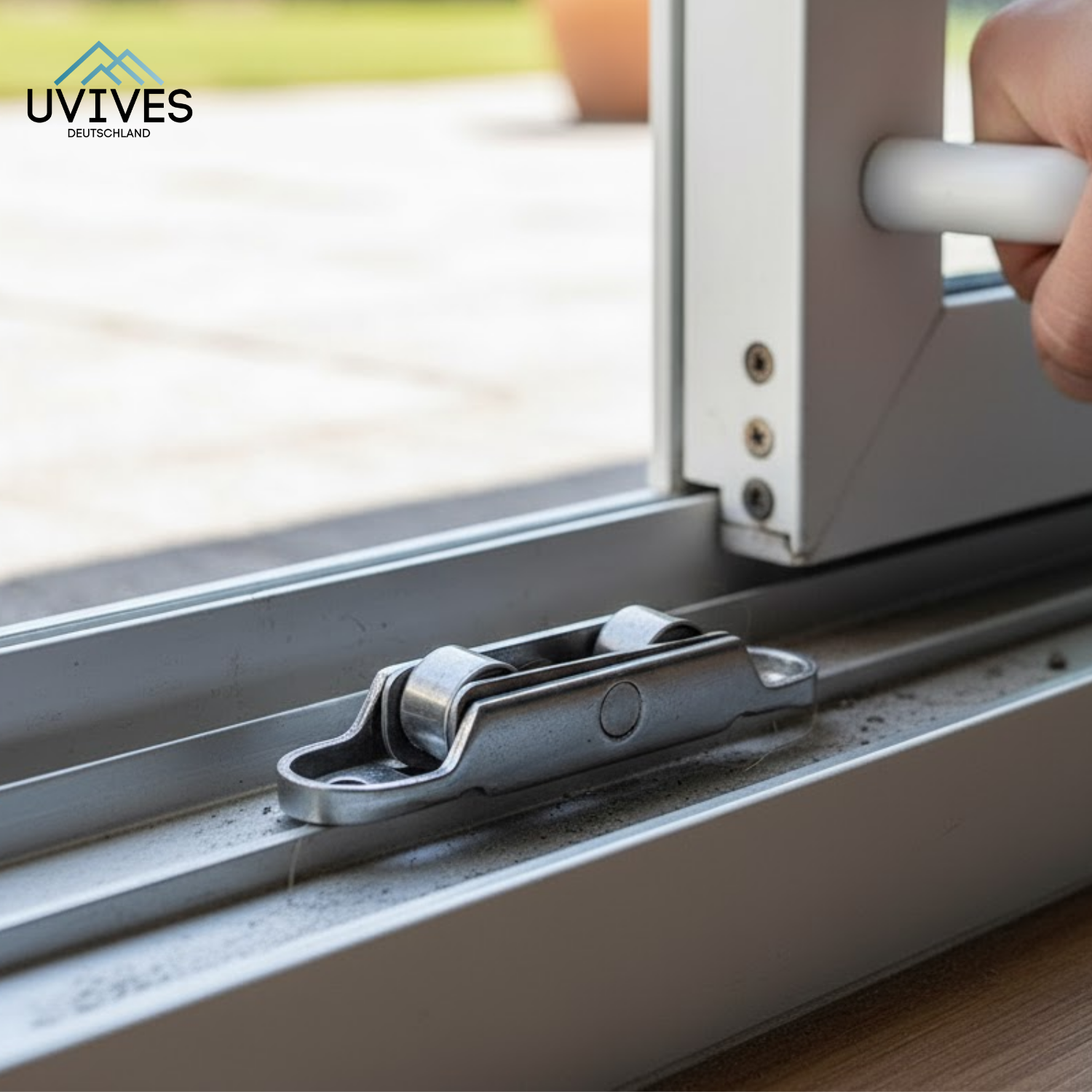 Leise und sanft gleitende Rollen für PVC-Fenster