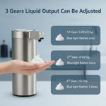 Hygienic Soap Dispenser with Sensor - Stainless Steel Design