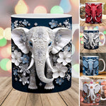Einzigartige 3D Elefanten Kaffeetasse für Tierliebhaber