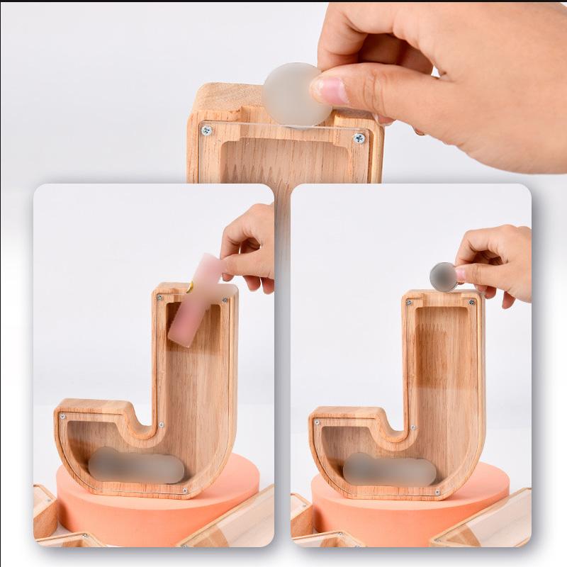 26-letter piggy bank from English