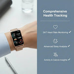 Elegant Smartwatch with Fitness Tracking and Notifications