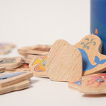 Wooden Magnetic Fishing Toy – 35 Colorful Fish