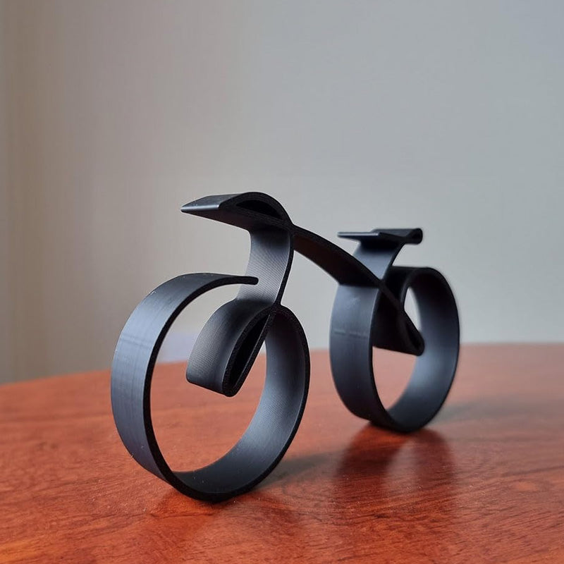 Elegante Fahrradskulptur aus Metall für dein Zuhause