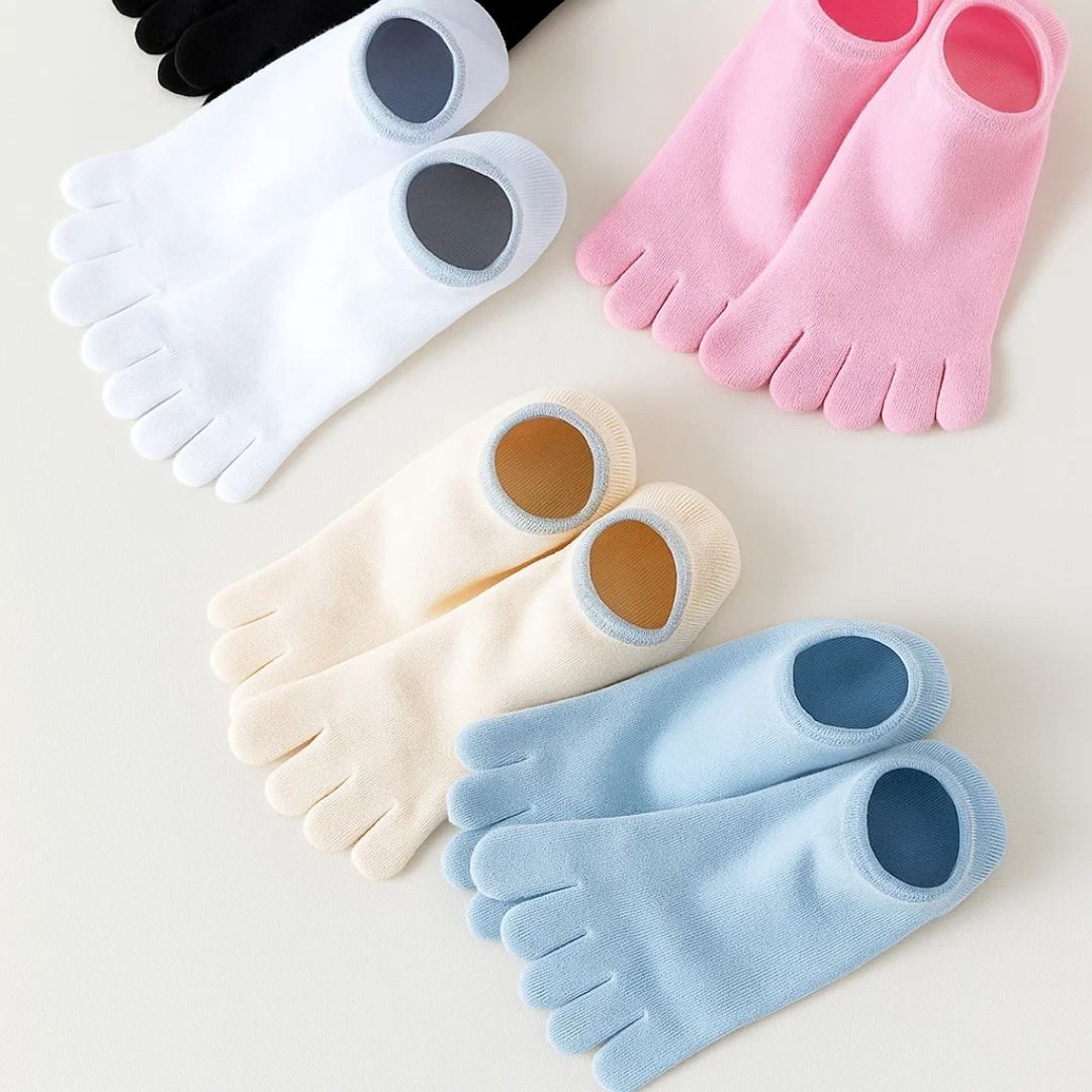 Invisible Toe Socks for Women – Non-Slip, Breathable Mesh, Low Cut, Blister Prevention and All-Day Freshness
