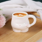 Charming ceramic mug with round belly design