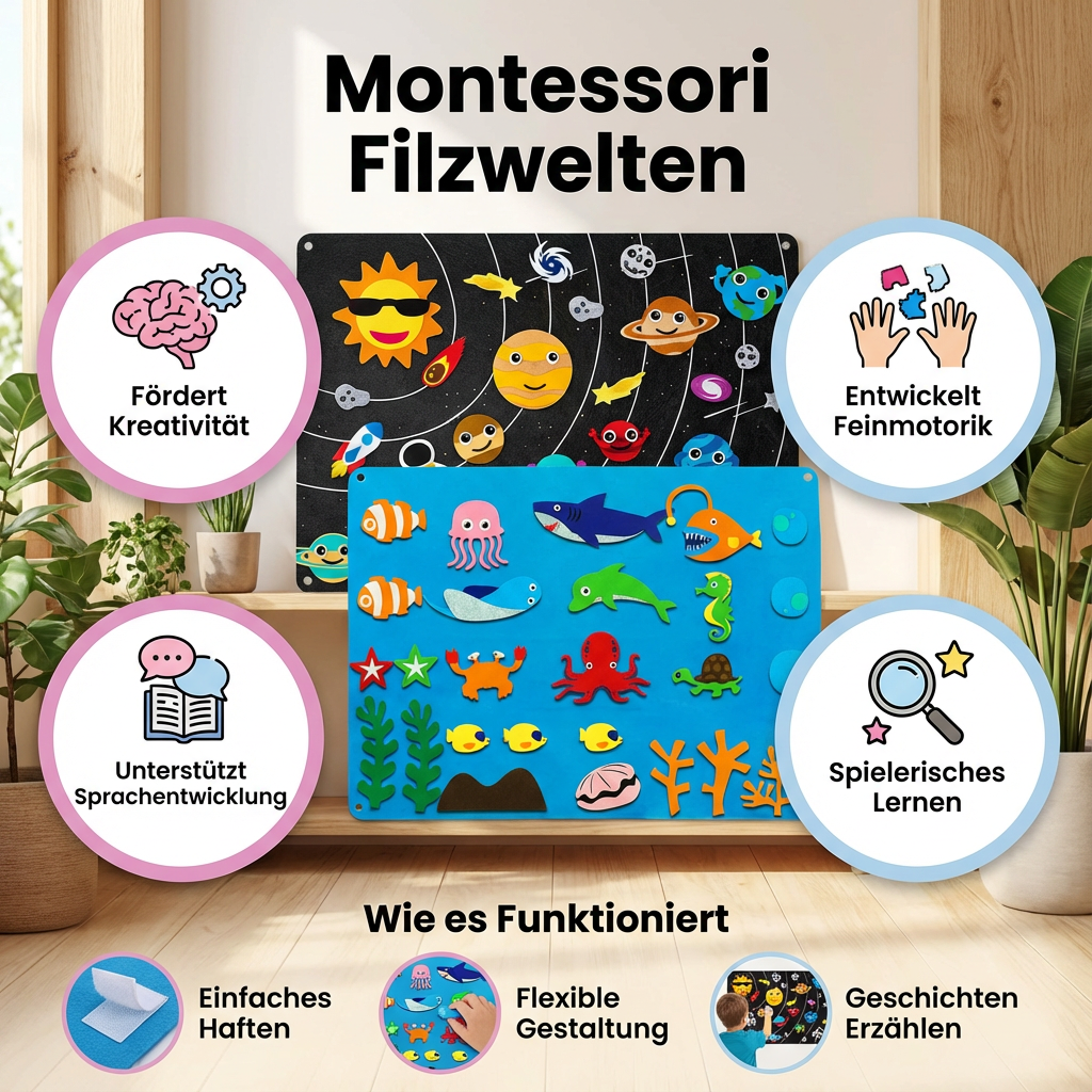 Felt Worlds in Montessori Style