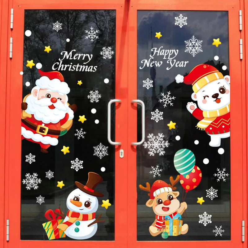 Winterzauber | 137-teiliges Fensterdekorationsset mit Schneeflocken