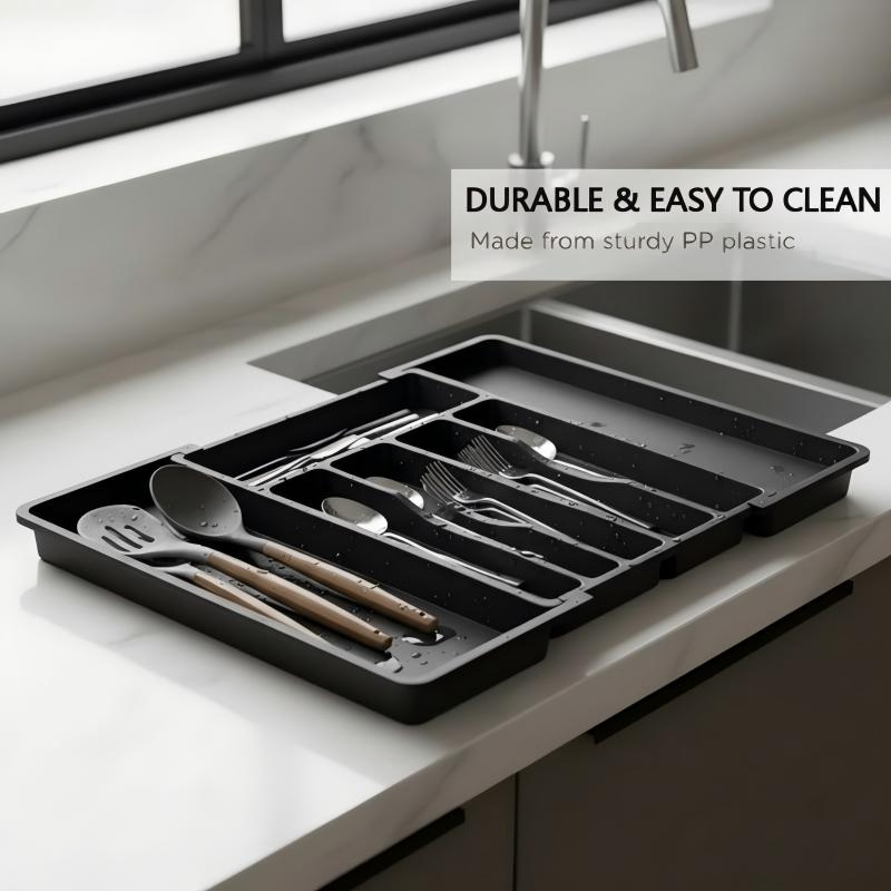 Adjustable Cutlery Drawer Organizer – 33–57 cm