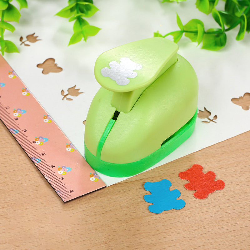 Paper punches with 15 unique designs made of durable plastic