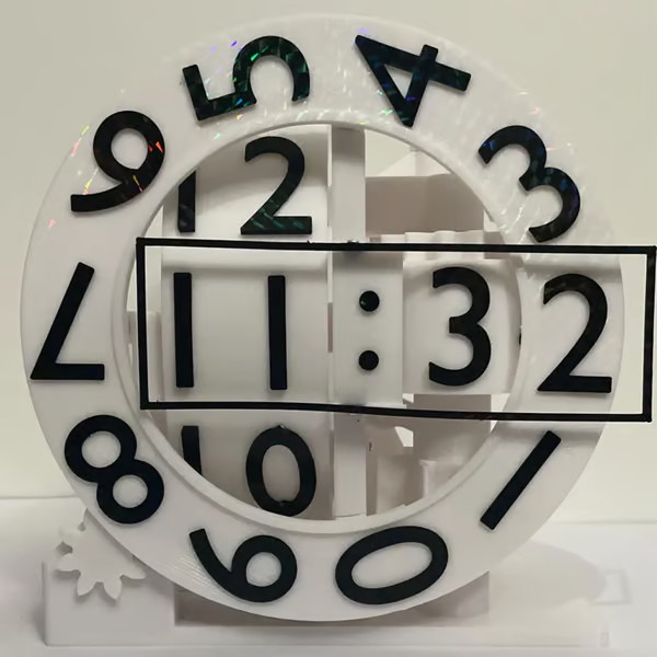 Elegante Rotationsuhr – Stylische Tisch- und Wand-Uhr für Zuhause und Büro