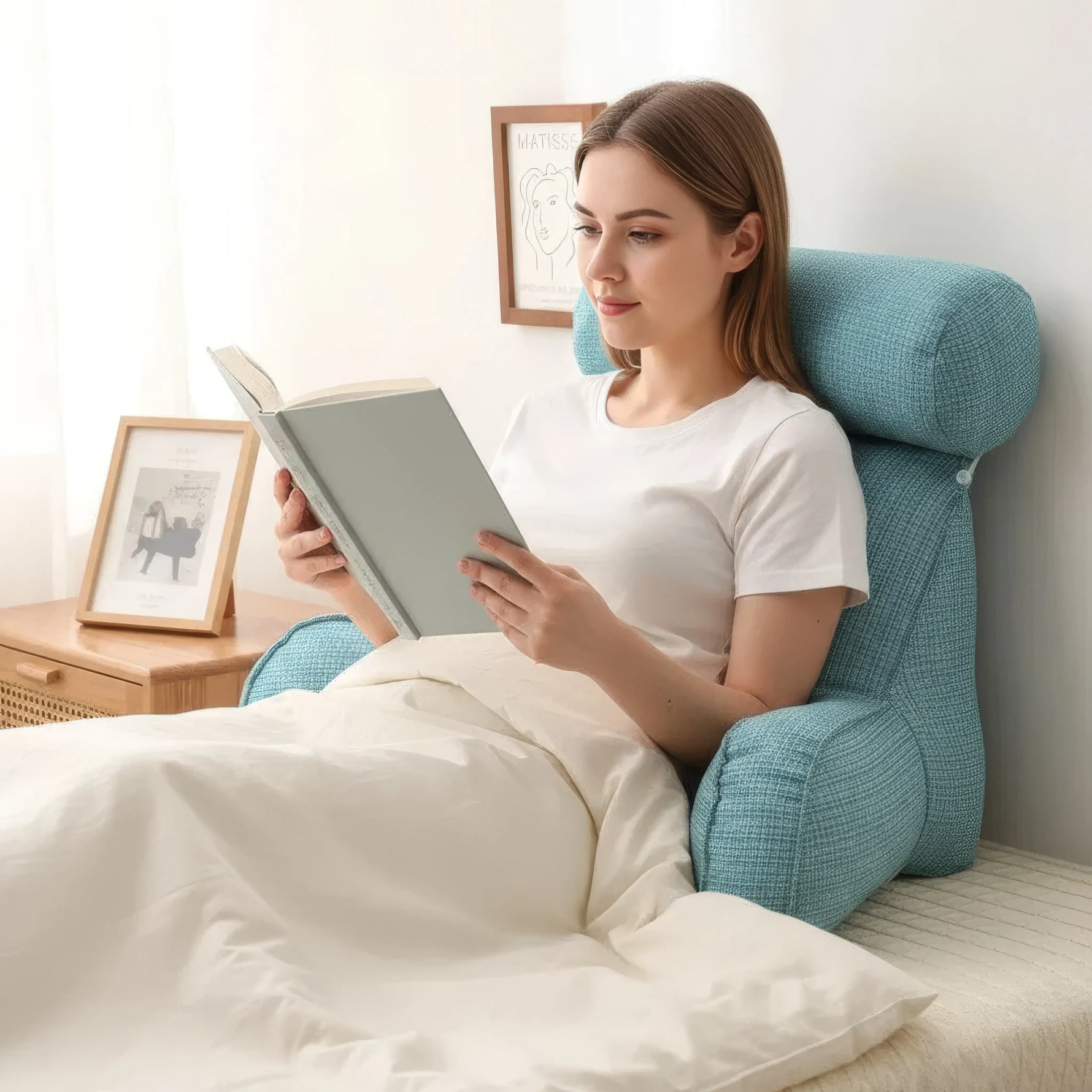 LeseKissen - Bequem lesen und lernen im Bett