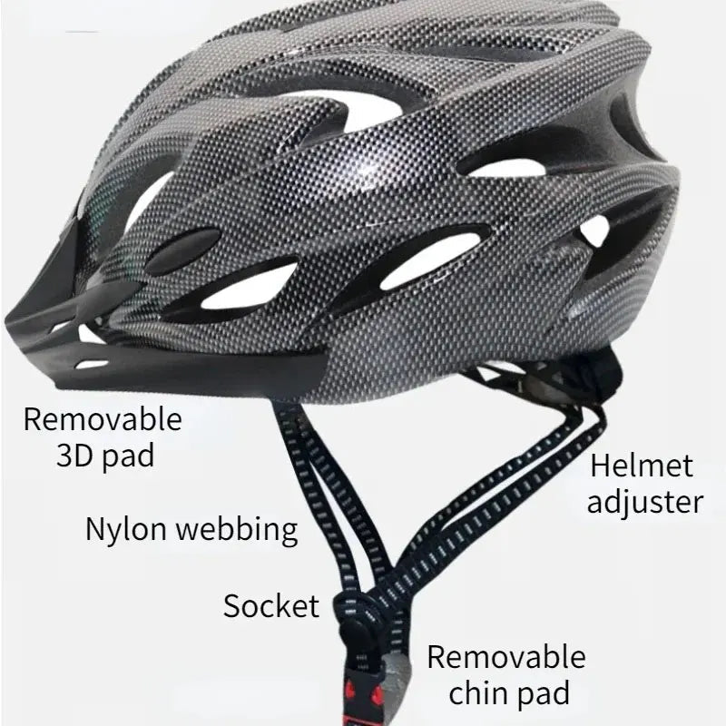 Sicherheitshelm für Erwachsene | Leichter MTB Helm | Verstellbar 54–61 cm