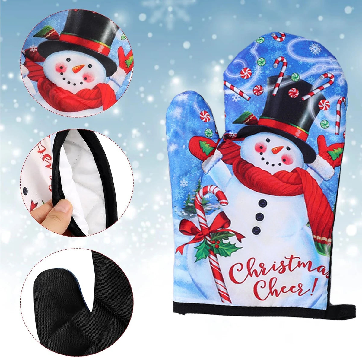 Festliche Ofenhandschuhe für die Weihnachtszeit | MaxHeat Duo