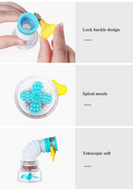 Universal Faucet Attachments with 360° Rotation and Water-Saving Function
