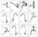 Universal Faucet Attachments with 360° Rotation and Water-Saving Function