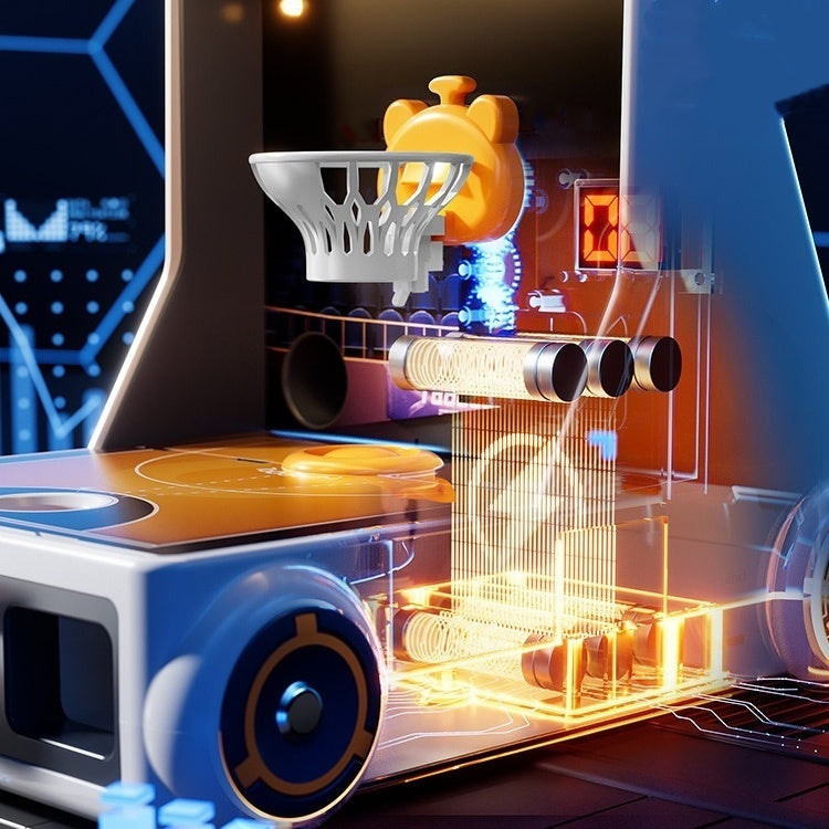 Büro-Basketballspaß - Kompakte Arcade-Herausforderung für jeden Schreibtisch