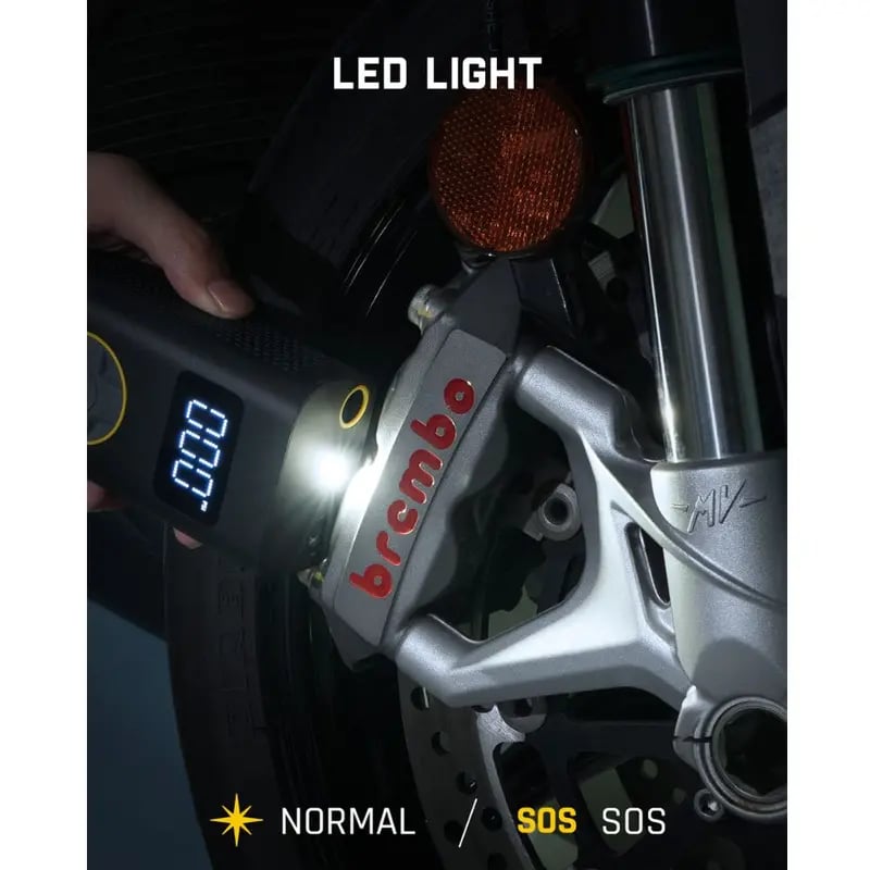 Portable Electric Air Compressor with Digital Display