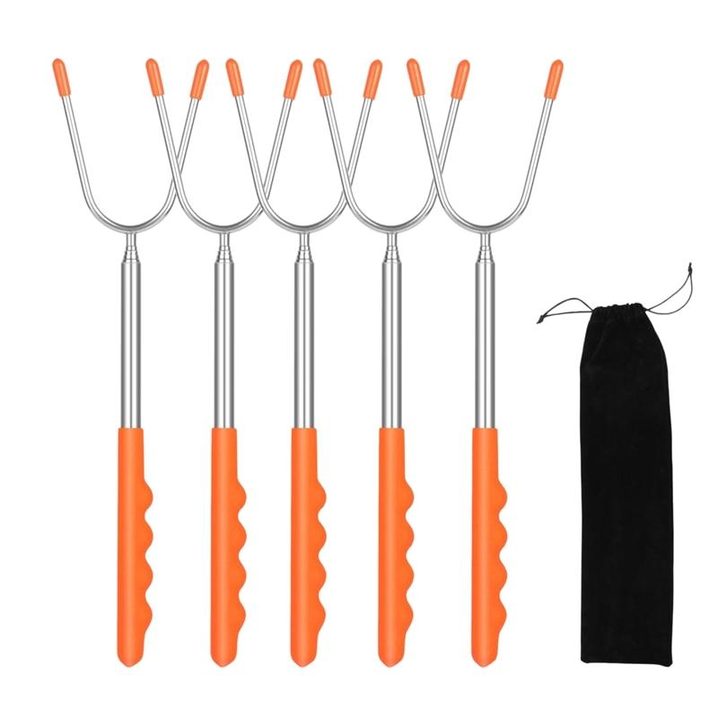 Set of 5 grilling skewers for the perfect campfire experience