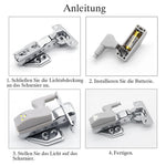 Bright LED Hinge Cabinet Light (10 pcs) | LuminaFix