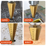 6-Piece Titanium Drill Bit Set | Precise Drilling in Metal, Wood, and More