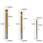 6-Piece Titanium Drill Bit Set | Precise Drilling in Metal, Wood, and More