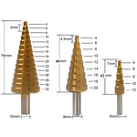 6-Piece Titanium Drill Bit Set | Precise Drilling in Metal, Wood, and More