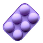Silikonbackform mit 6 Vertiefungen