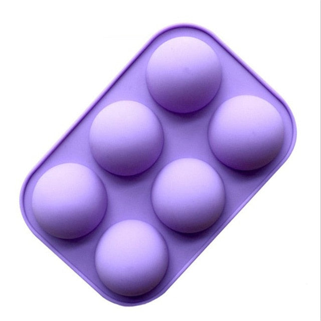 Silikonbackform mit 6 Vertiefungen