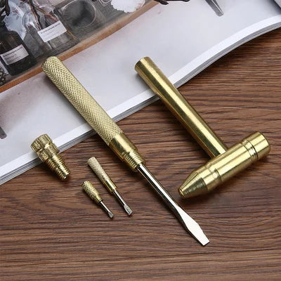Multifunctional 6-in-1 Copper Mini Hammer
