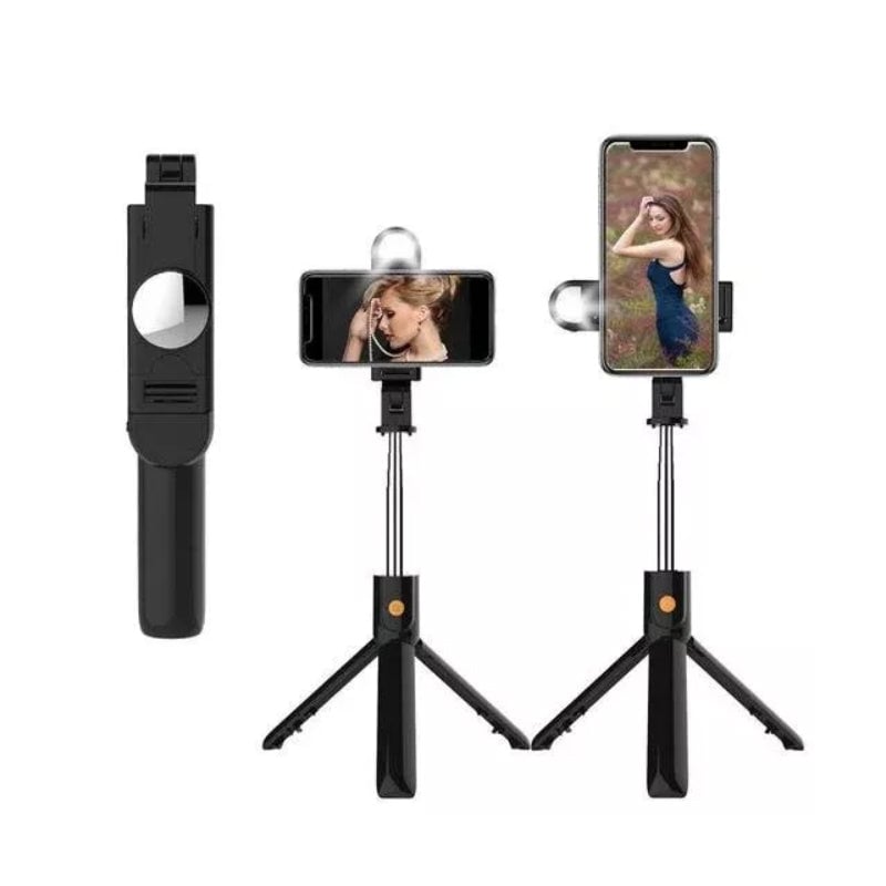 Vielseitiger 6-in-1 Bluetooth Selfie-Stick für perfekte Aufnahmen