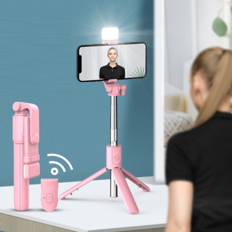 Vielseitiger 6-in-1 Bluetooth Selfie-Stick für perfekte Aufnahmen