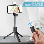 Vielseitiger 6-in-1 Bluetooth Selfie-Stick für perfekte Aufnahmen