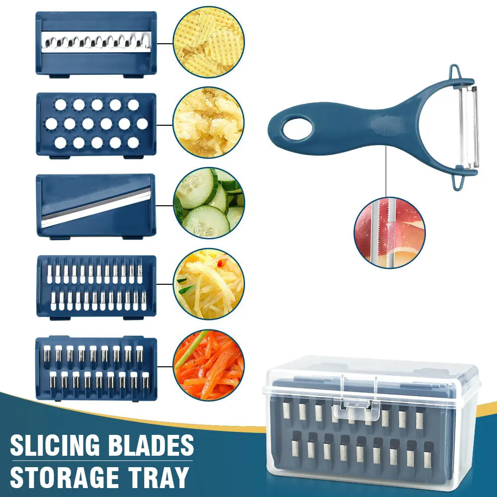 6-in-1 Vegetable Slicer Set – Multifunctional Kitchen Accessory