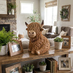 Cute Highland Cow Night Lamp made of high quality resin