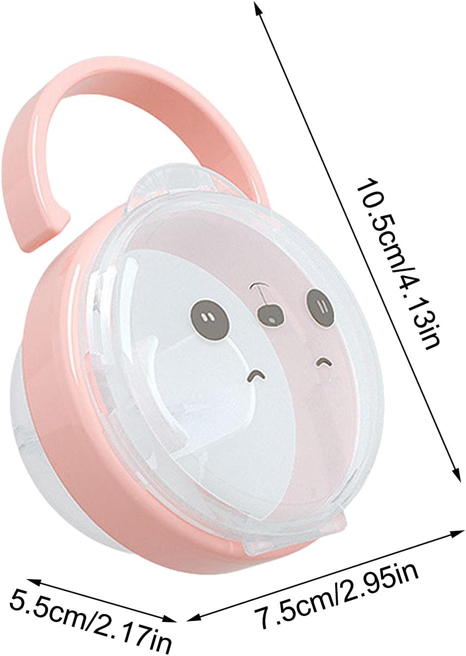 Cute bear design pacifier for babies with protective cap