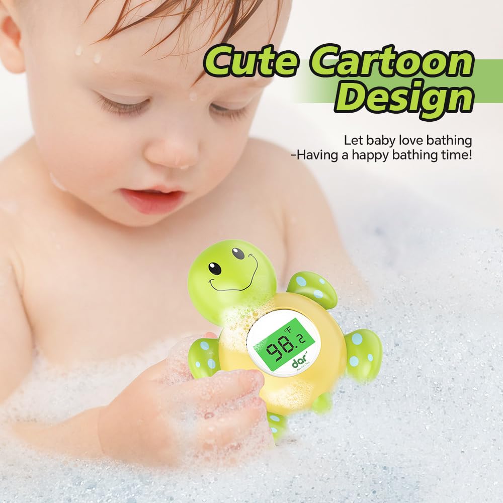Sicheres Babybadthermometer mit Farbdisplay und Warnsystem