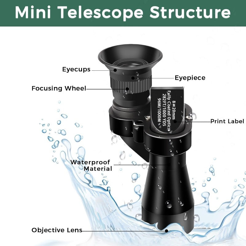 Handy 8x20 Pocket Monocular