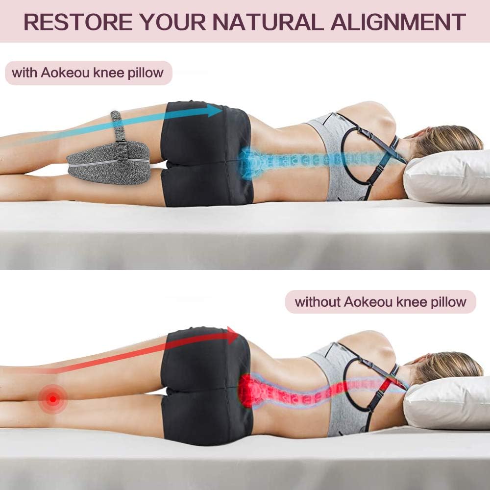 Beinkissen aus Memory-Schaum für eine optimale Haltung und erholsamen Schlaf