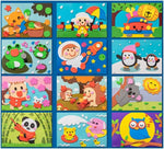 Puzzle aus 3D-Schaumstoff mit Stickern