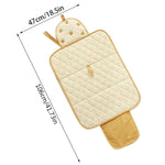 Foldable Changing Mat with Bear Motif – Practical Changing Pad for Travel