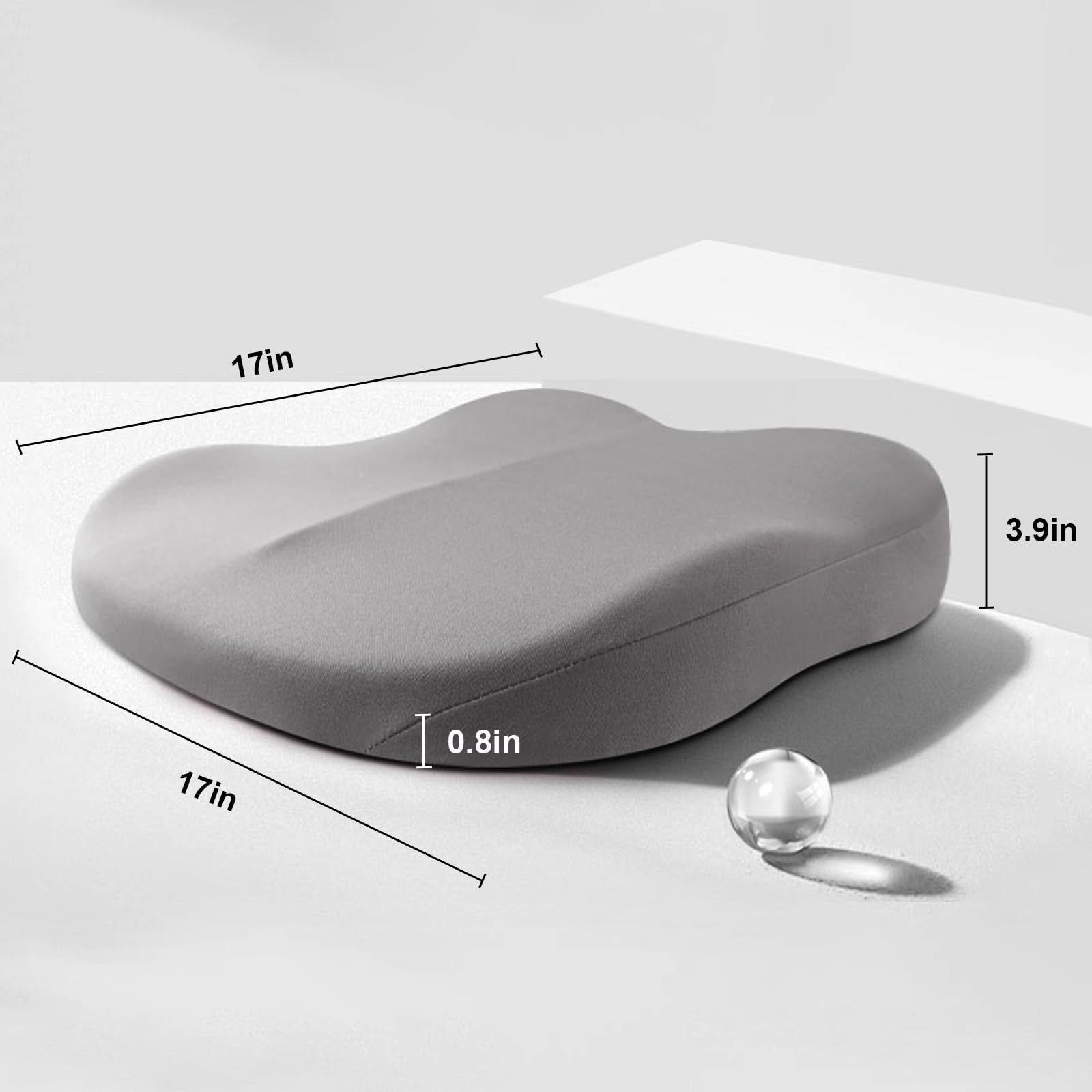 Ergonomisches Sitzkissen RaiseSit – Autositzpolster mit Memory-Schaum