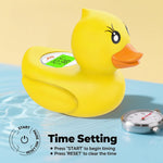 Sicheres Babybadthermometer mit Farbdisplay und Warnsystem