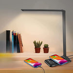 Moderne Schreibtischlampe mit USB-Anschluss und 5 Lichtmodi