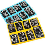 Set aus Metall-Puzzle-Ringen