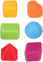 Colorful Grasping Toys for Babies – Textured Cubes and Shapes for Sensory Development