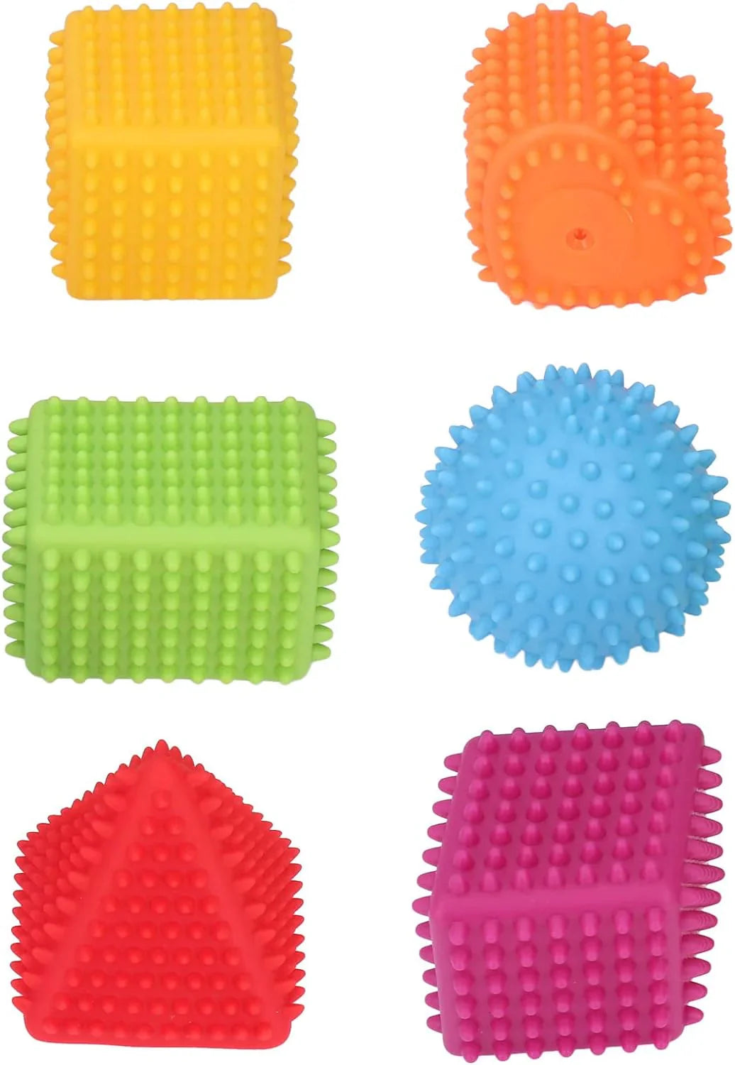 Colorful Grasping Toys for Babies – Textured Cubes and Shapes for Sensory Development