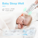 Waterproof, rechargeable baby hair clipper with vacuum system and storage box