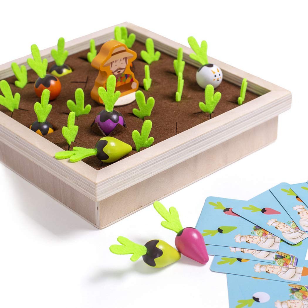 Felt toys for Montessori farm activities