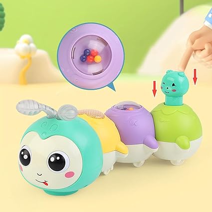 Caterpillar Crawling Toy with Divisible Magnetic Design